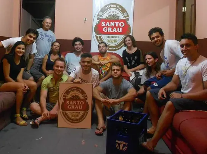 Tradicional Ceia de Natal dos moradores da república em 2012